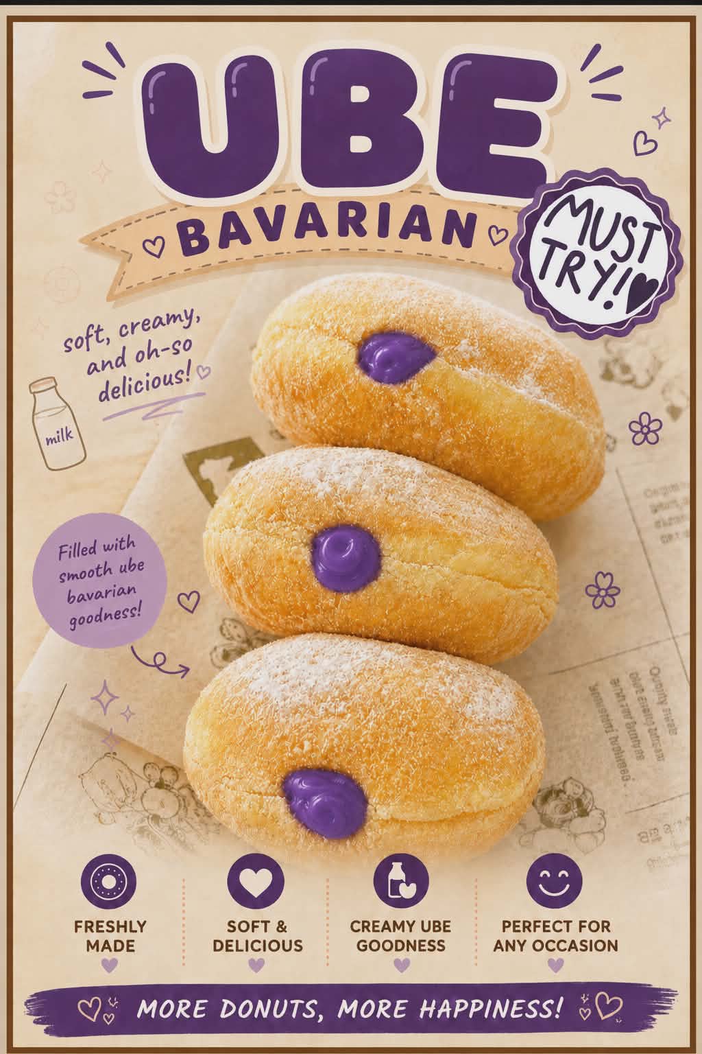 Donut Bavarian Cream