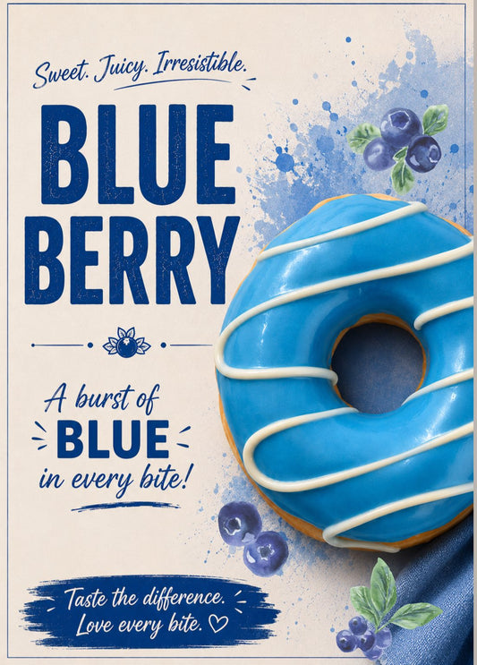 Donut Blueberry
