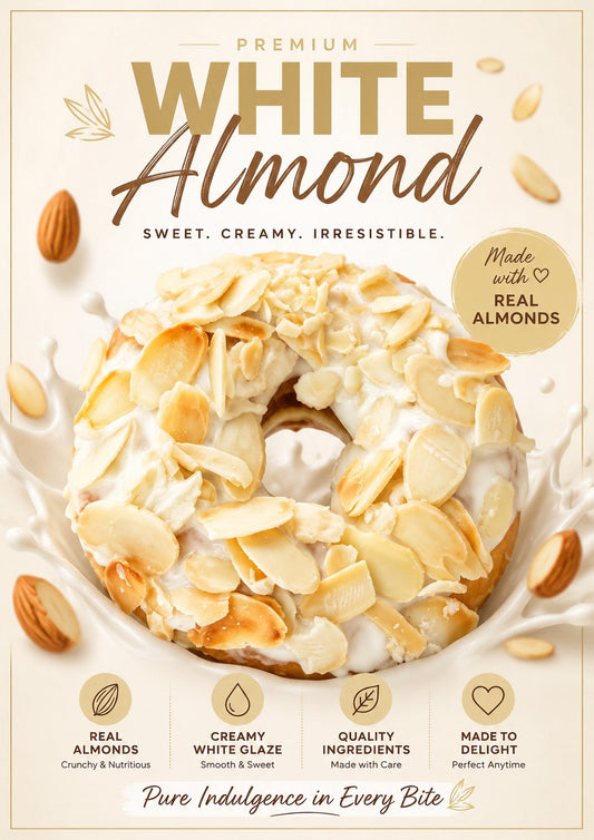 Donut White Almond