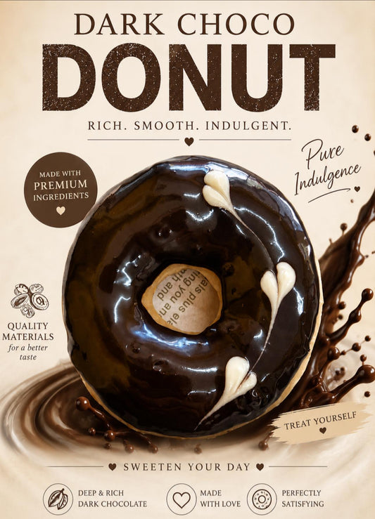 Donut Dark Chocolate